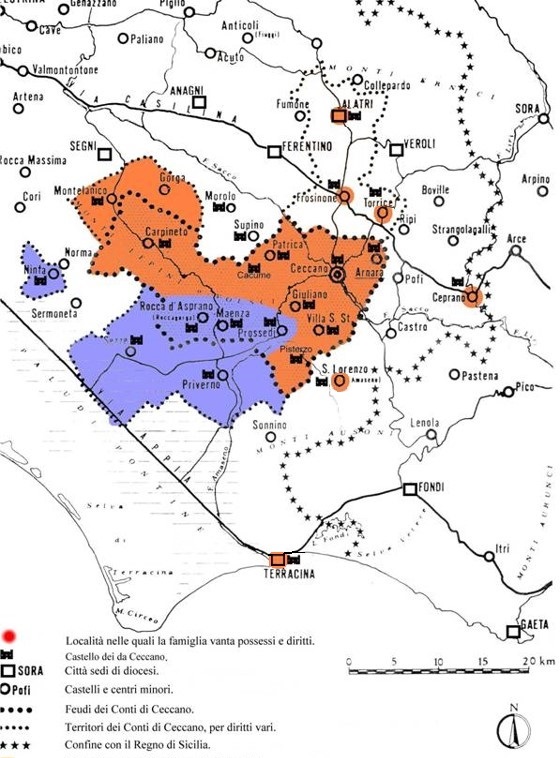 La contea di Ceccano alla morte del Conte Giovanni I (prima metà del XIII secolo)
